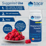 Trace Minerals Stress-X junto a una regla para comparar tamaño del envase y duración