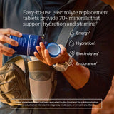 Trace Minerals tableta efervescente en detalle, fácil disolución rápida