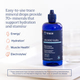Trace Minerals detalle del líquido iónico para absorción rápida