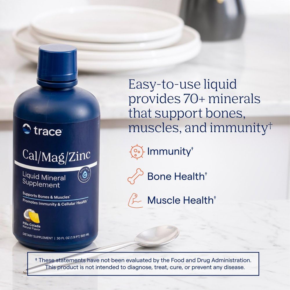 Trace Minerals detalle de textura líquida mostrando mezcla homogénea y fácil consumo