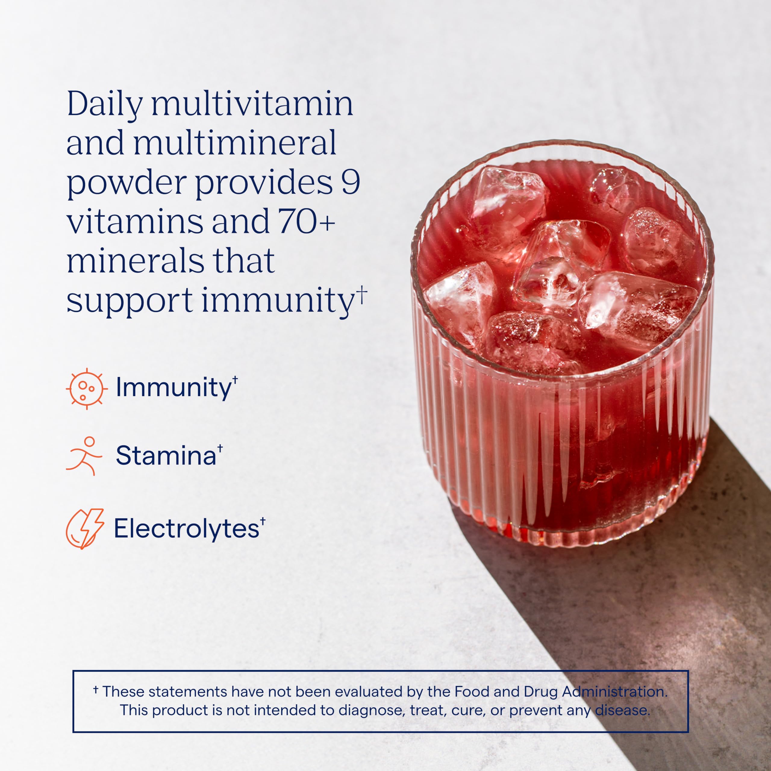 Trace Minerals polvo textura detalle que facilita disolución rápida