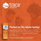 Trace Minerals primer plano de la textura de la tableta efervescente