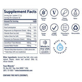 Trace Minerals polvo disolviéndose en agua clara para hidratación rápida