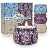 TranquilBliss frente del paquete mostrando las cuatro velas y beneficios aromáticos