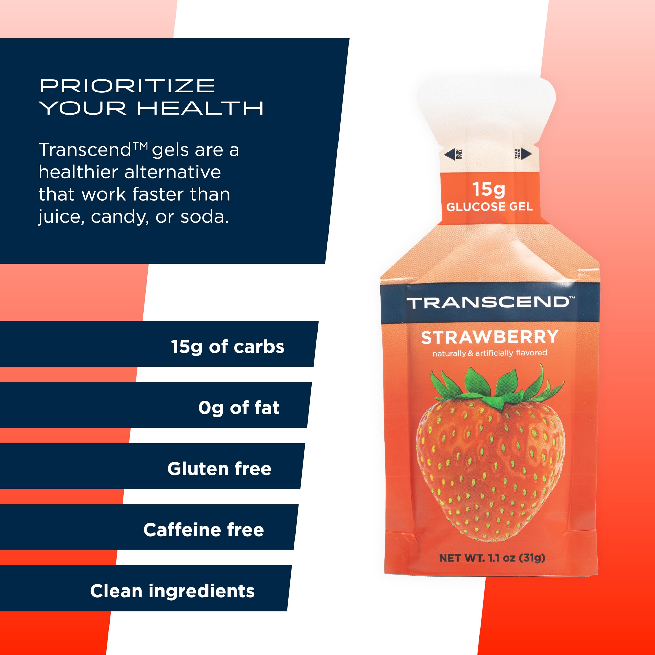Transcend sobres en mochila listos para excursión para energía inmediata