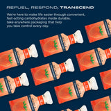 Transcend gel en escena de ciclismo, soporte energético portátil durante rutas