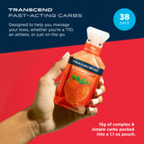 Transcend gel fresa sobre abierto con textura y facilidad de consumo rápida