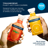 Transcend sobres distribuidos fresa y naranja fácil identificación y elección