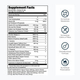 Transparent Labs detalle de etiqueta con dosis clínicas visibles