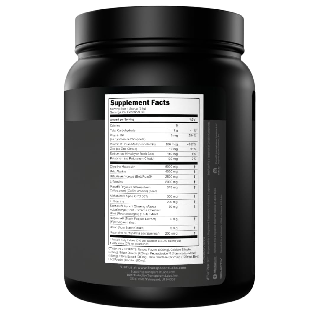 Transparent Labs enfoque en fresa mango para sabor apetecible y natural