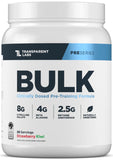 Transparent Labs bote frontal del preentreno fresa kiwi mostrando presentación y beneficio energía