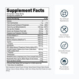 Transparent Labs vaso con mezcla lista, energía sostenida antes de entrenar
