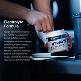Etiqueta nutricional de Transparent Labs Hydrate destacando minerales biodisponibles