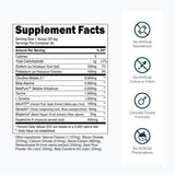Transparent Labs etiqueta transparente con listado completo de ingredientes y dosis claras