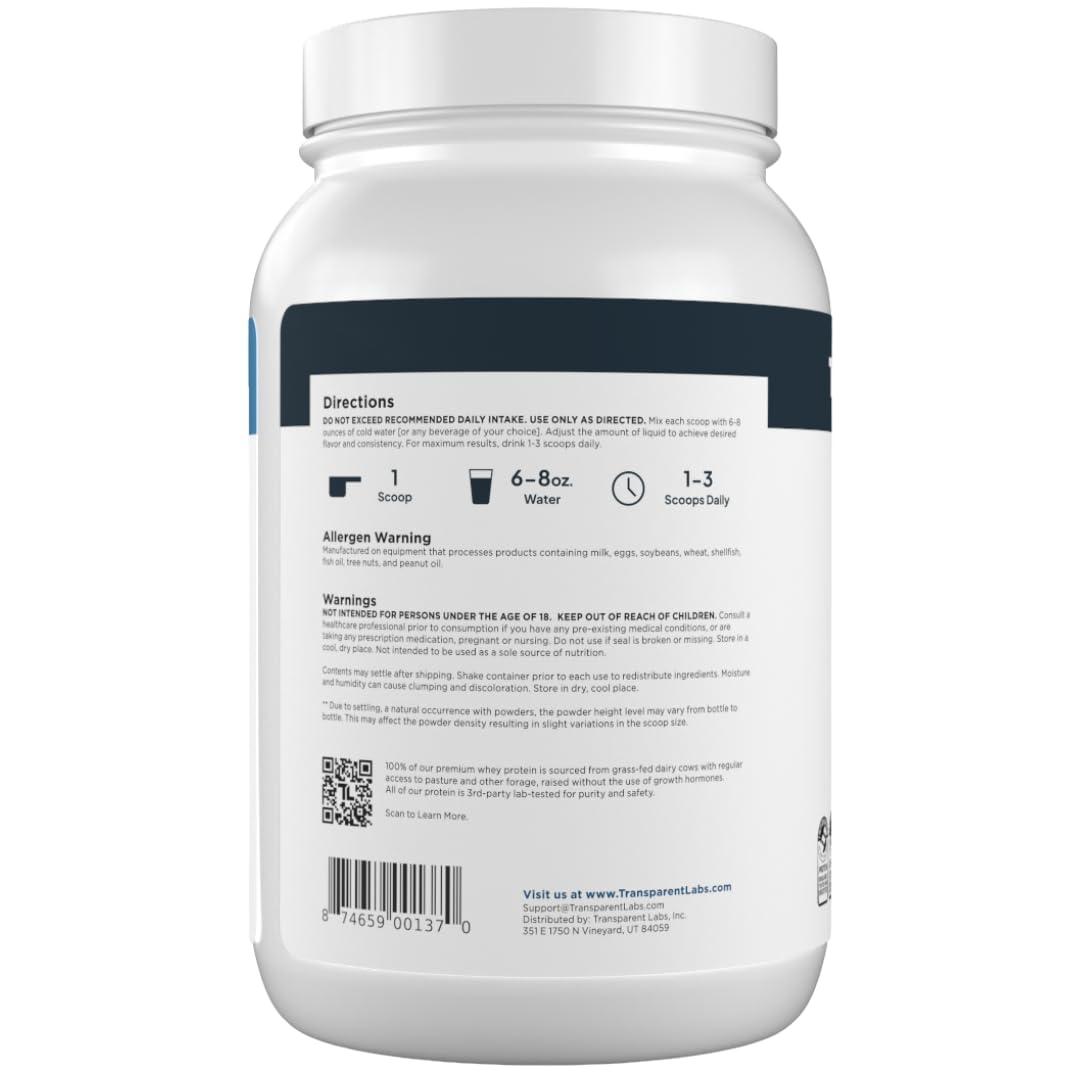 Transparent Labs batido en desayuno saludable, soporte proteico diario