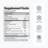 Transparent Labs etiqueta transparente detallando ingredientes y dosificaciones visibles
