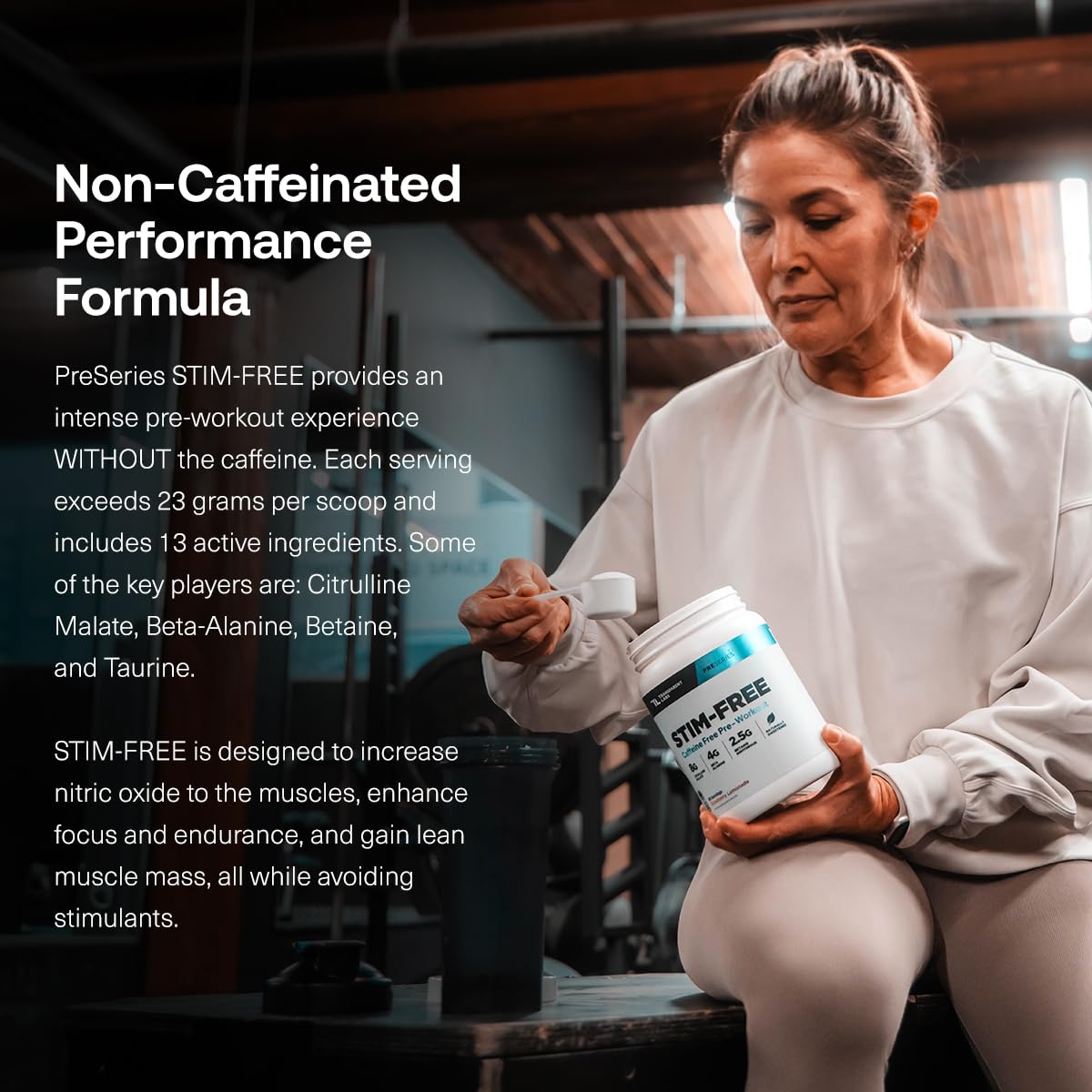 Transparent Labs etiquetado con ingredientes clave y dosis claras