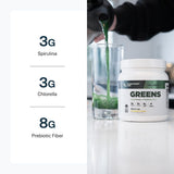 Transparent Labs mezclado en un batido verde nutritivo y refrescante