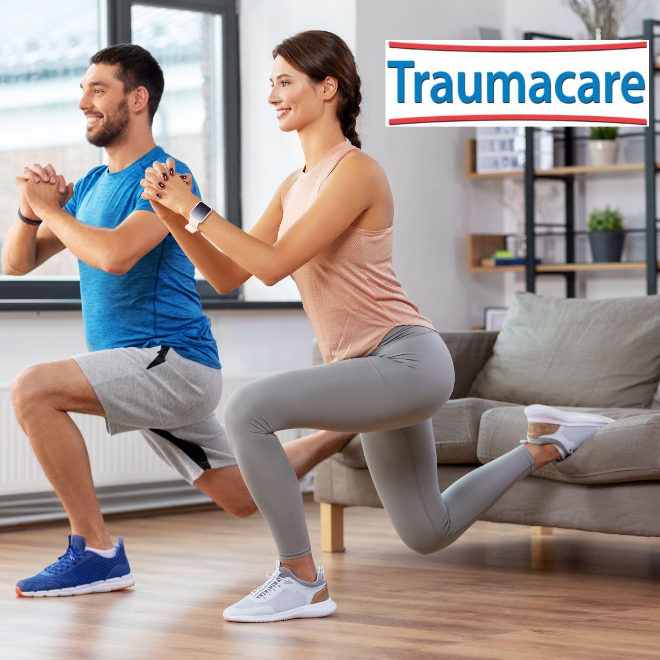 Traumacare crema detalle del tubo para identificar producto fácilmente