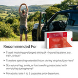Cápsula TRAVELSANA en mano para comparar tamaño y portabilidad