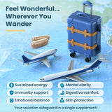 TravelVita producto en aeropuerto apoyando bienestar en tránsito