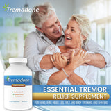 Tremadone envase en mano para comparar tamaño y dosis diaria