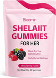 Treuil Bloomin envase frontal mostrando la bolsa resellable y 60 gomitas, conveniencia