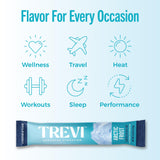 TREVI etiqueta nutricional legible, resalta ingredientes sin azúcar