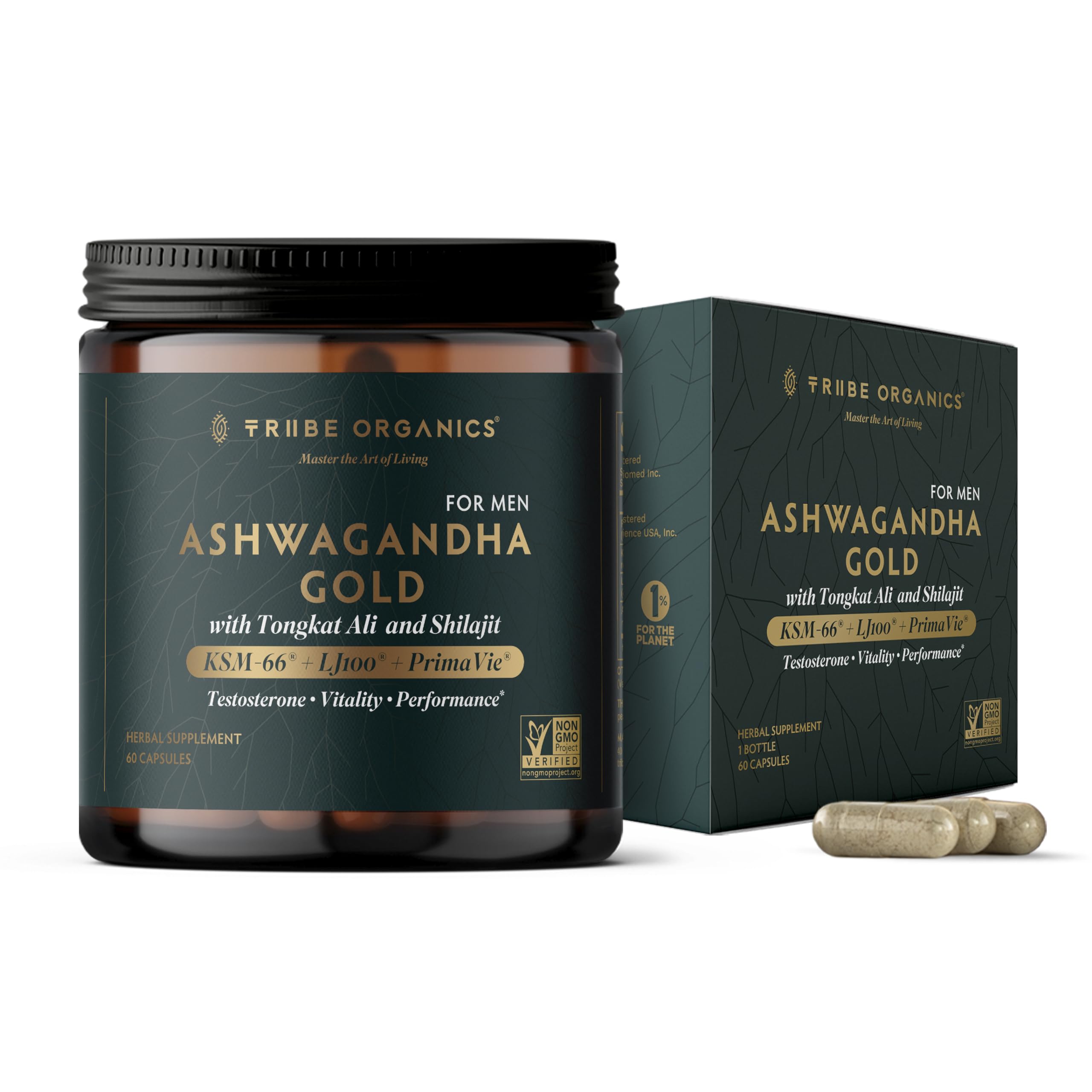 TRIBE ORGANICS frente del envase mostrando los ingredientes clave y confianza