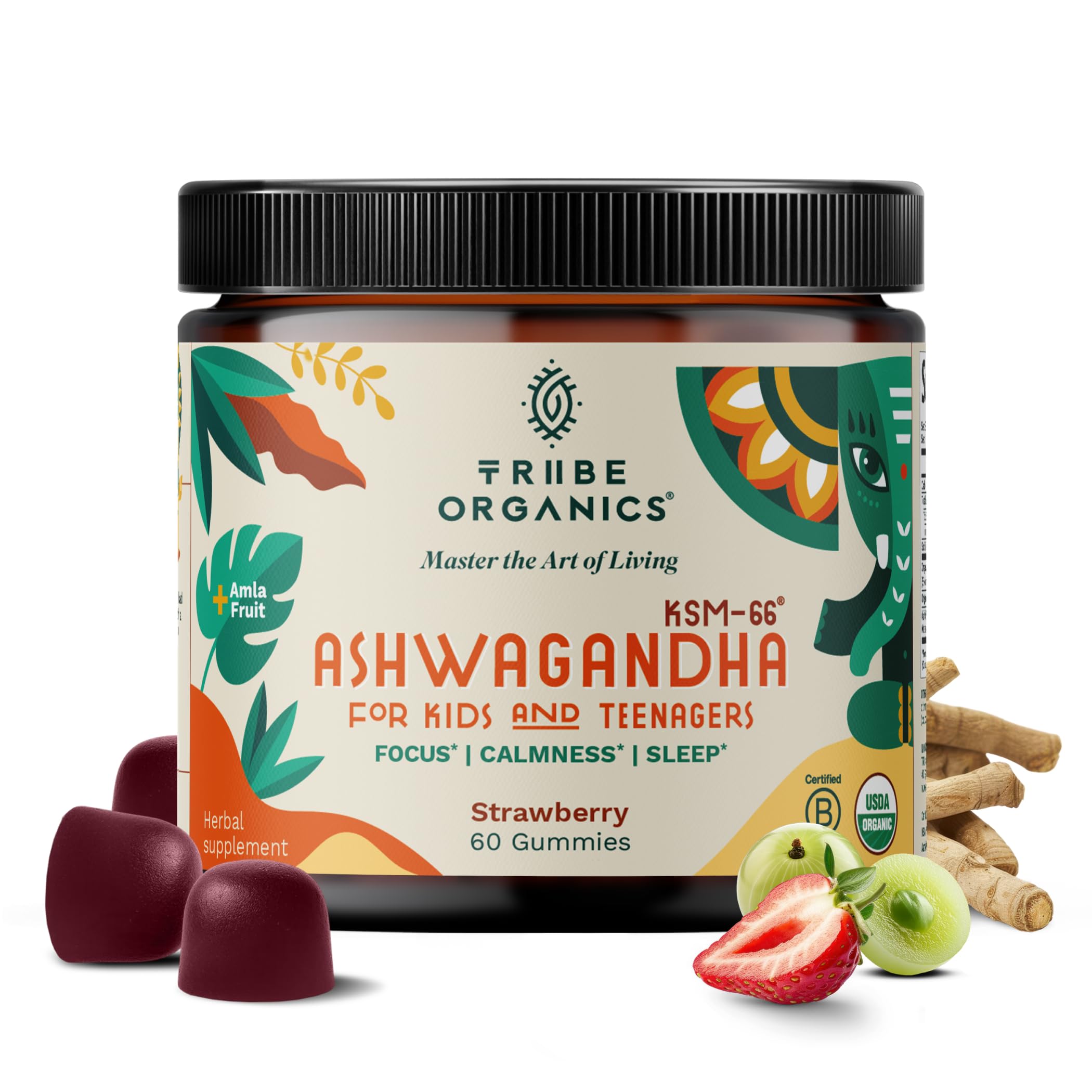 TRIBE ORGANICS frente del envase mostrando diseño y beneficio práctico