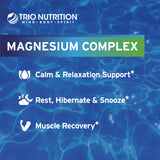 TRIO NUTRITION cápsula en mano para comparar tamaño y dosificación práctica