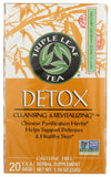 Triple Leaf Tea frontal del pack mostrando las dos cajas y etiqueta clara