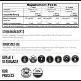 Triquetra Health embalaje con lista de características, información clara