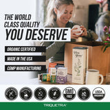 Triquetra Health producto en ambiente natural resaltando origen vegetal