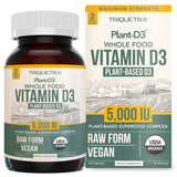Triquetra Health envase frontal mostrando etiqueta orgánica y potencia