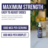 Triquetra Health solución líquida casi clara en gotero, aspecto puro y concentrado