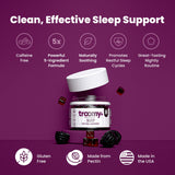 Troomy Nootropics primer plano de textura de la gomita para apetito y facilidad de masticar