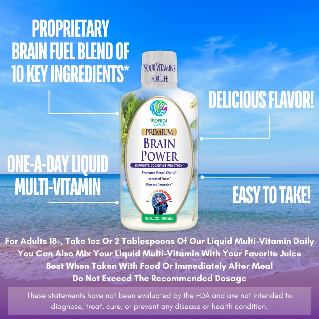 Tropical Oasis botella abierta y dosificador para toma fácil y precisa