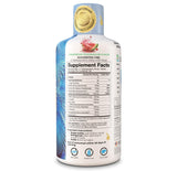 Tropical Oasis etiqueta informativa con ingredientes clave y transparencia