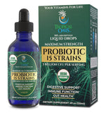 Tropical Oasis frente del empaque mostrando certificación USDA Organic y beneficio de confianza