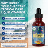 Tropical Oasis comparado con monedas para visualizar el tamaño del frasco