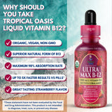 Tropical Oasis etiqueta nutricional enfocada mostrando información clave