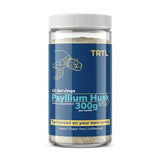 TRTL Supplements bote frontal mostrando etiqueta y 300 g, claro beneficio de fibra
