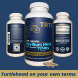 TRTL Supplements frasco en cocina junto a alimentos mostrando integración en rutina diaria