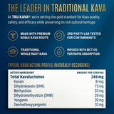 TRU KAVA persona compartiendo bebida en reunión para facilidad social