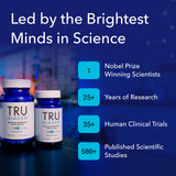 TRU NIAGEN etiqueta ingredientes resaltando pureza y pruebas de laboratorio