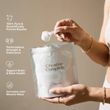 TRU Supplements creatine cucharada medida, dosificación sencilla y precisa