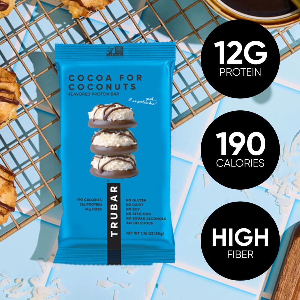 TRUBAR ingredientes principales almendras cassava y proteína de guisante