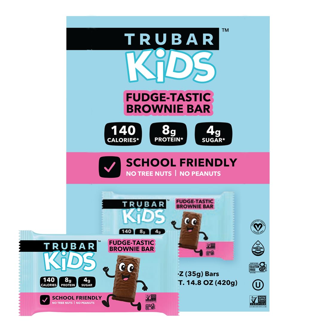 TRUBAR empaque frontal mostrando 12 barras, práctico para loncheras
