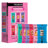 TRUBAR empaque frontal mostrando los seis sabores y beneficios claros